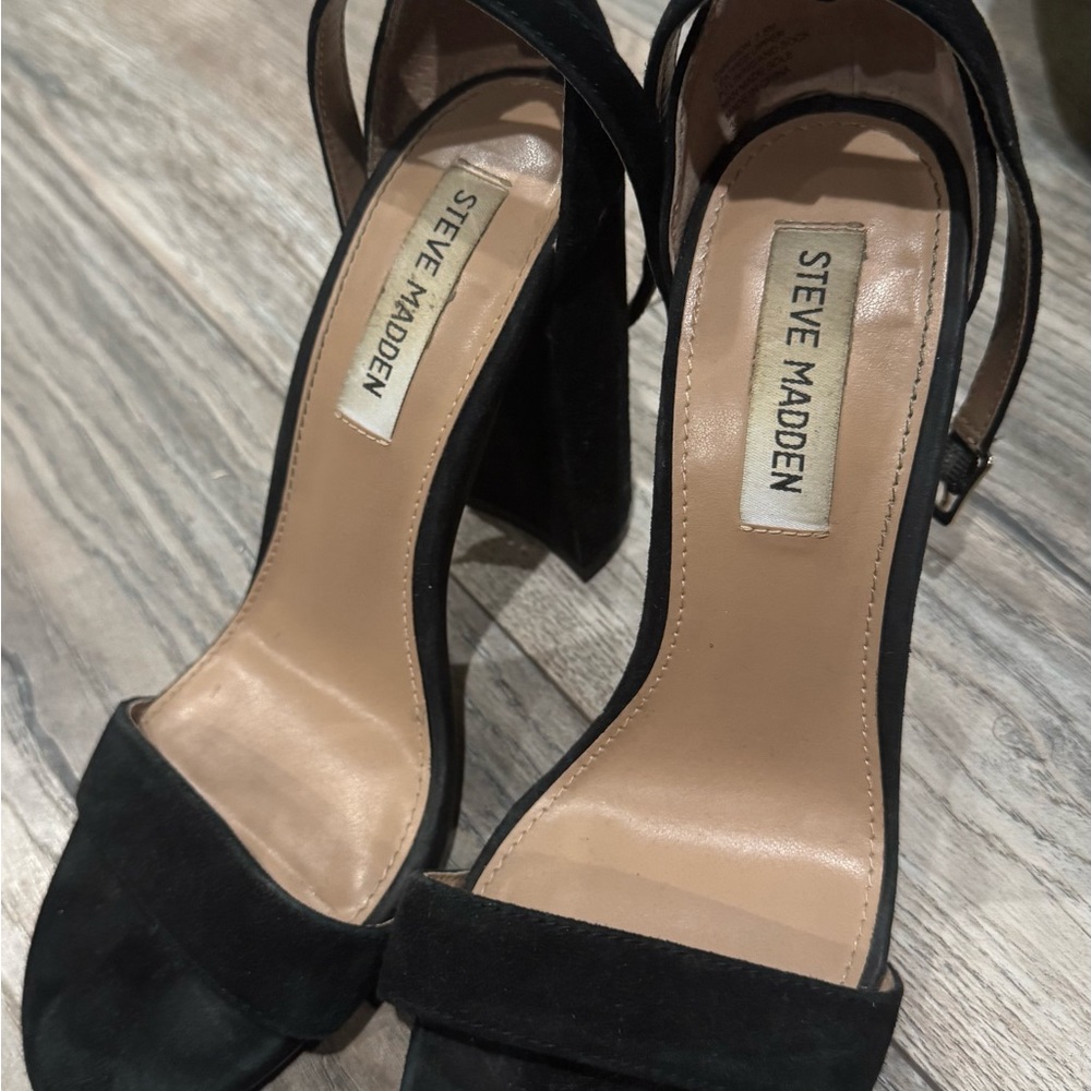 Steve Madden Black Stiletto Heels Slingback